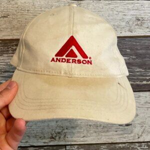 Anderson Hay Cream Adjustable Canvas Trucker Cap